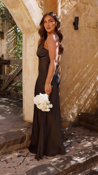 Ziah Maxi Dress - Espresso